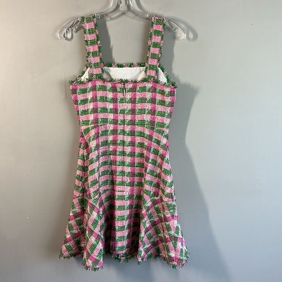 Kate Spade Plaid Tweed Sleeveless Dress Size 0 - Picture 3 of 15